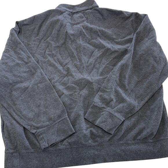 Polo by Ralph Lauren Sweater Men‎ X Large Grey 1/4 Zip Pullover Knit Cotton - Picture 2 of 7
